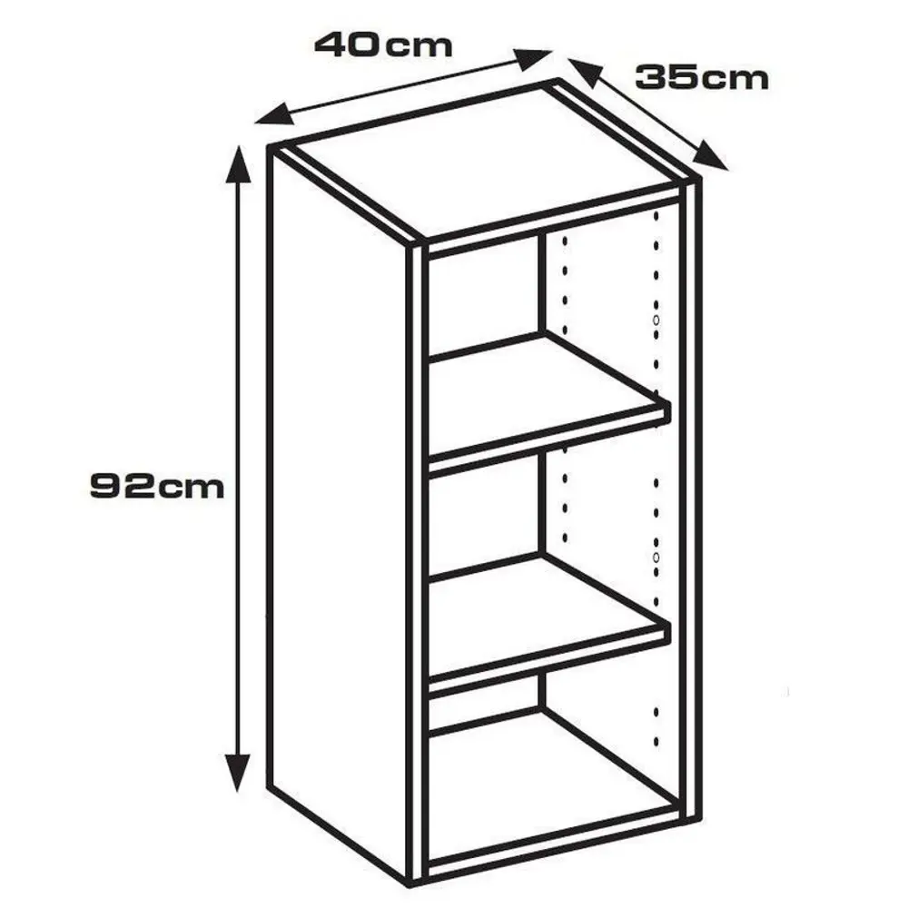 Каркас навесной 40x92x35 см, ЛДСП, цвет белый 82286697 STLM-2106165 DELINIA  - Вид №7
