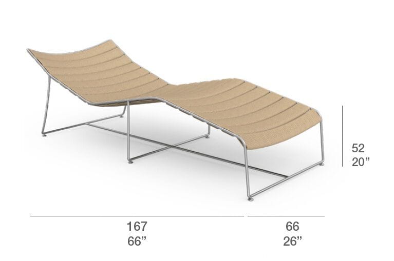Садовая кровать из нержавеющей стали GANDIABLASCO Cord ARCH-00103404 - Вид №3
