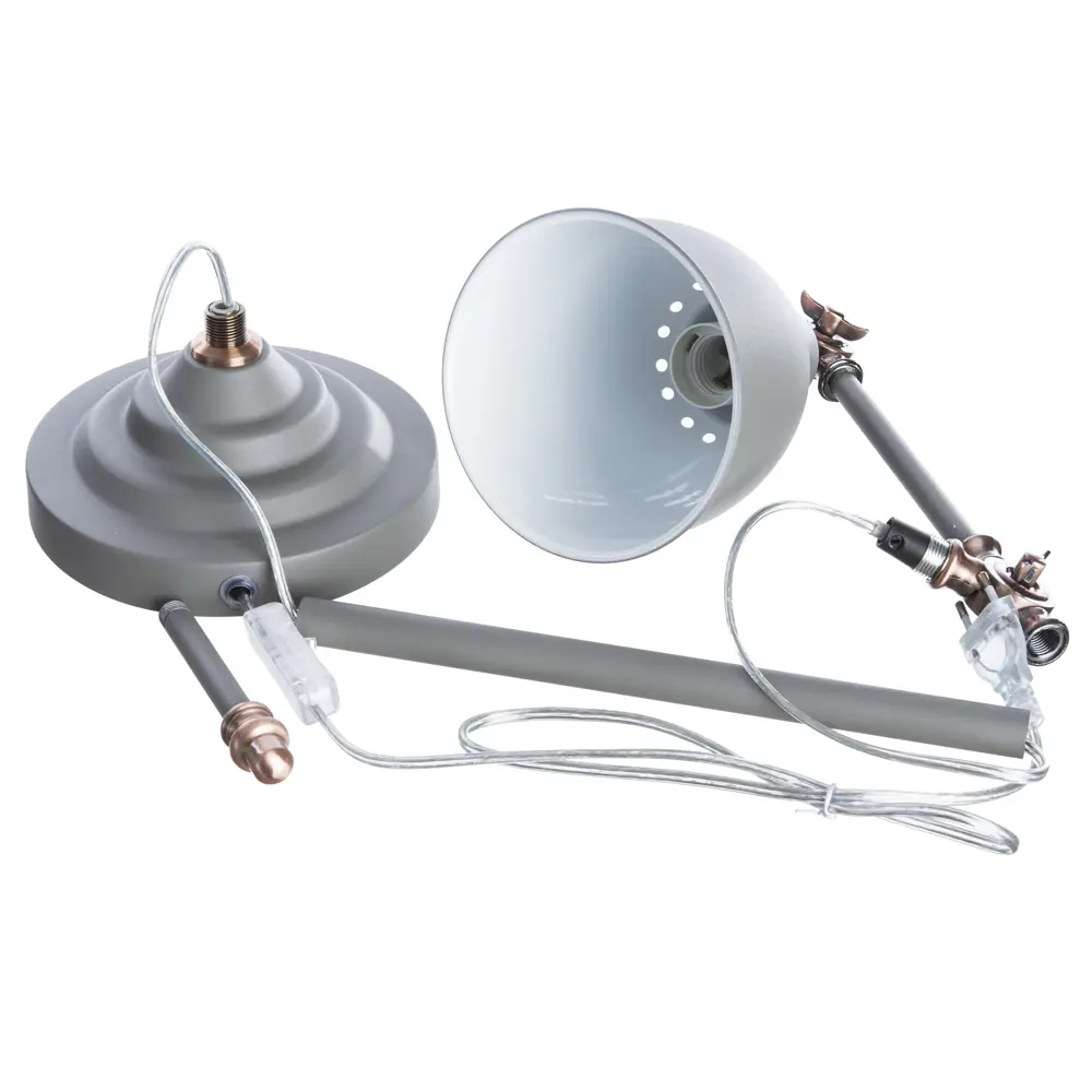 Настольная лампа Braccio 1xE27x60 Вт, цвет серый матовый 18638951 STLM-2073154 Arte Lamp  - Вид №5