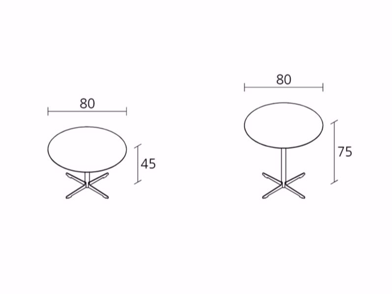 Круглый журнальный столик Alias Cross Table ARCH-00054379 - Вид №2