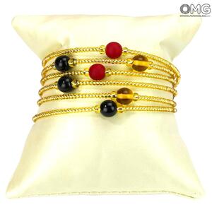 4769 ORIGINALMURANOGLASS Браслет Беззаботность - Коллекция Antica Murrina - муранское стекло Original Murano Glass OMG 7 см