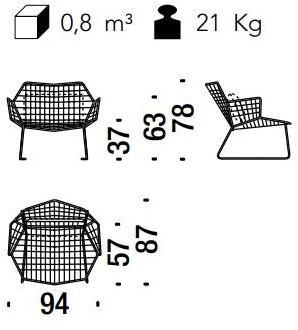 Moroso Кресло с подлокотниками из плетеной технополимерной проволоки Tropicalia sun-id-1376481 - Вид №8