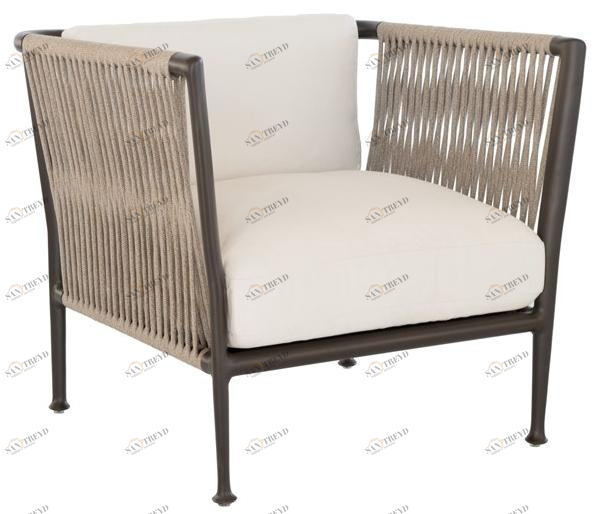 Unopiù Садовое кресло из акрила и алюминия Treble Trepobr