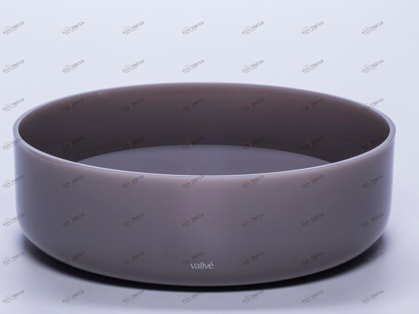 2510714 Накладная раковина на столешницу  овальная Vallvé Slim border