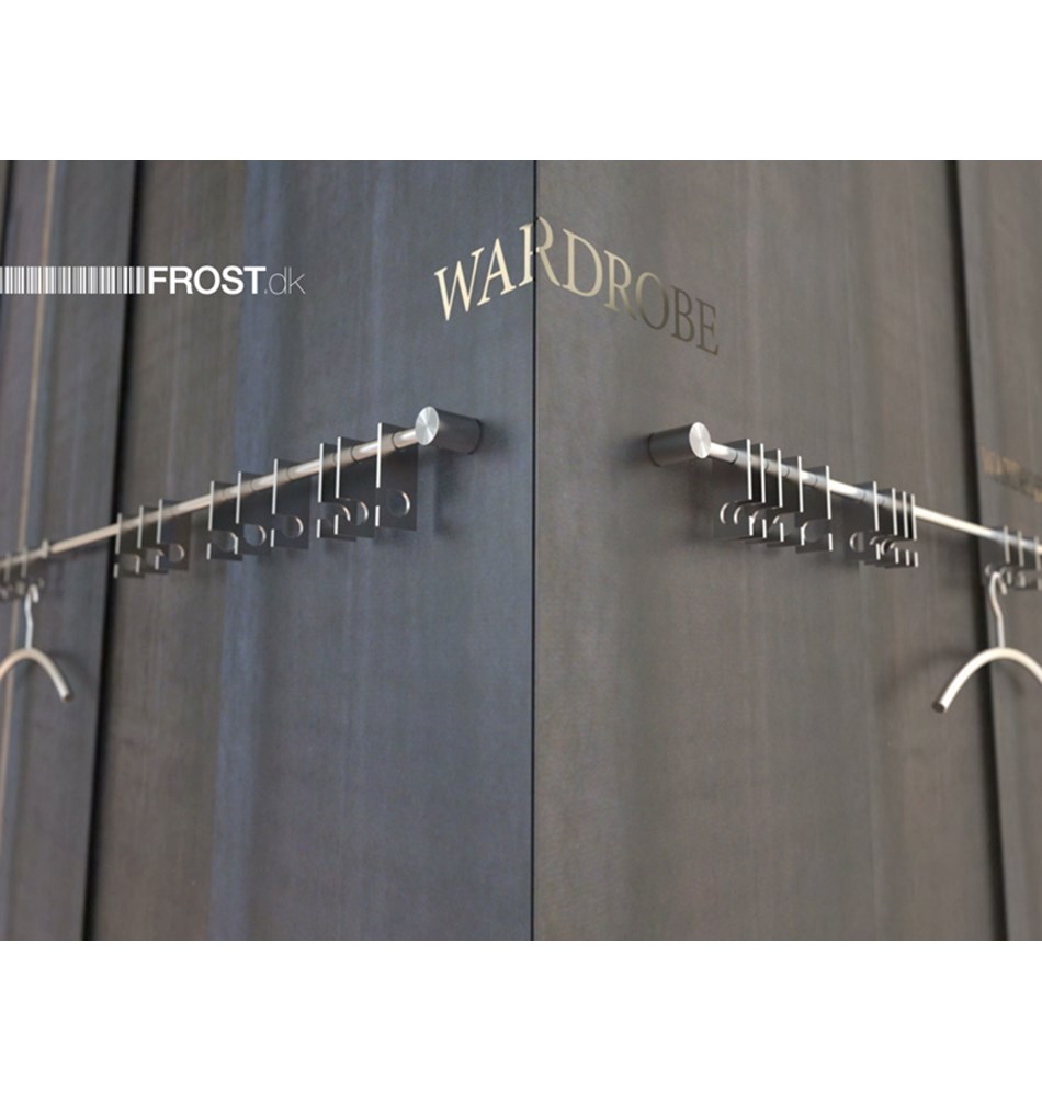 FROST Крючки на рейку » 4 шт. почищенный Нержавеющая сталь Матовый N1907  - Вид №2