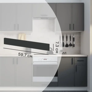 Фасад для кухонного шкафа Неро 59.7x7.3 см KONSENSA ЛДСП цвет серый