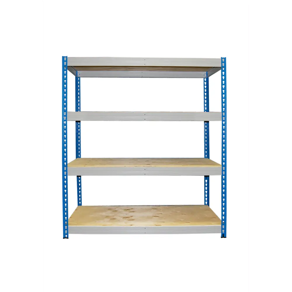 Стеллаж металлический 4 полки МКФ 180x120x61 см цвет серый/синий нагрузка на полку 350 кг 84730581 STLM-2094865 Santreyd  - Вид №3