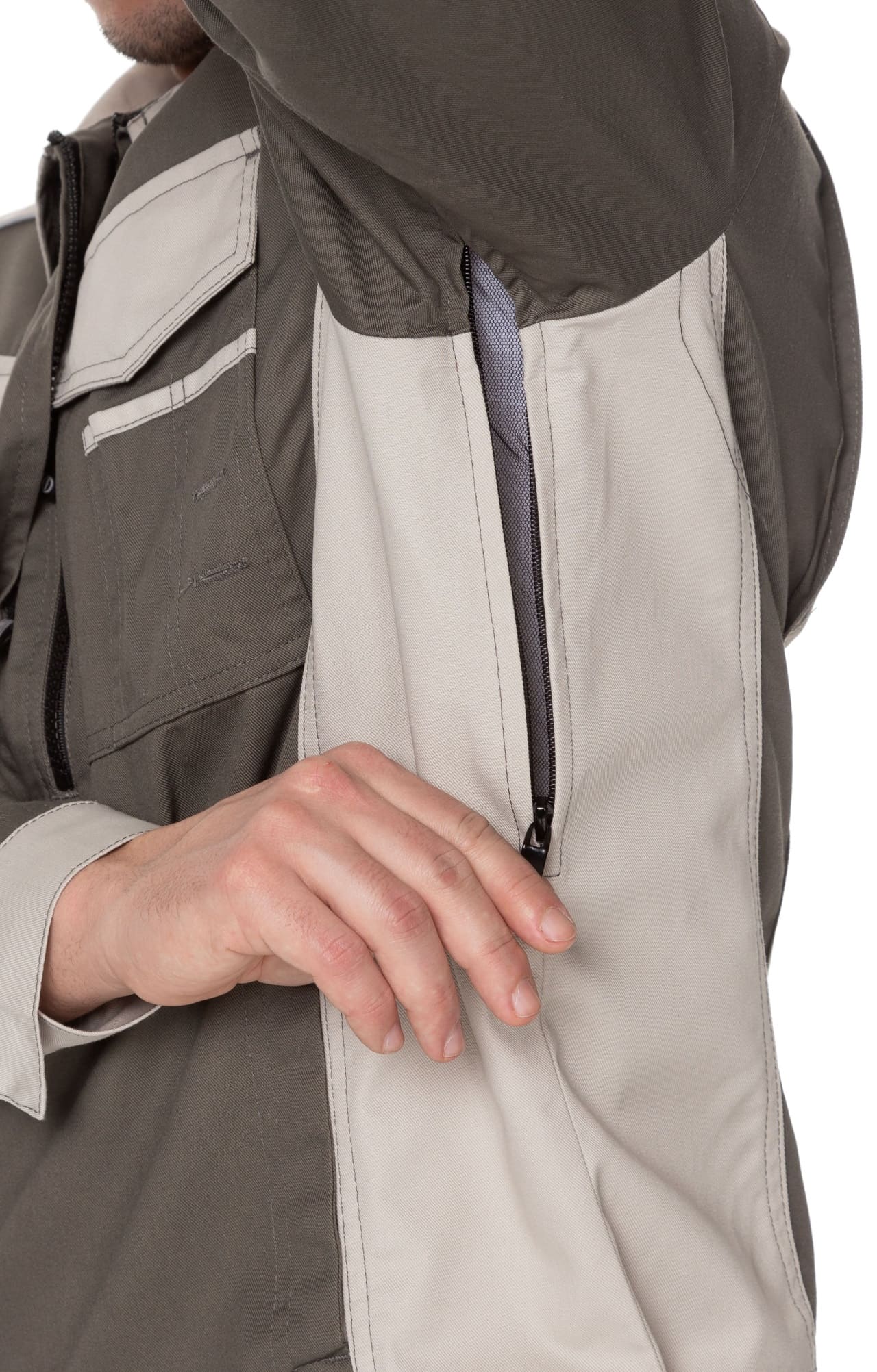 4957108 Костюм  NEW серый хаки с серым песком STATUS  Летняя спецодежда  размер 64-66/182-188  - Вид №16