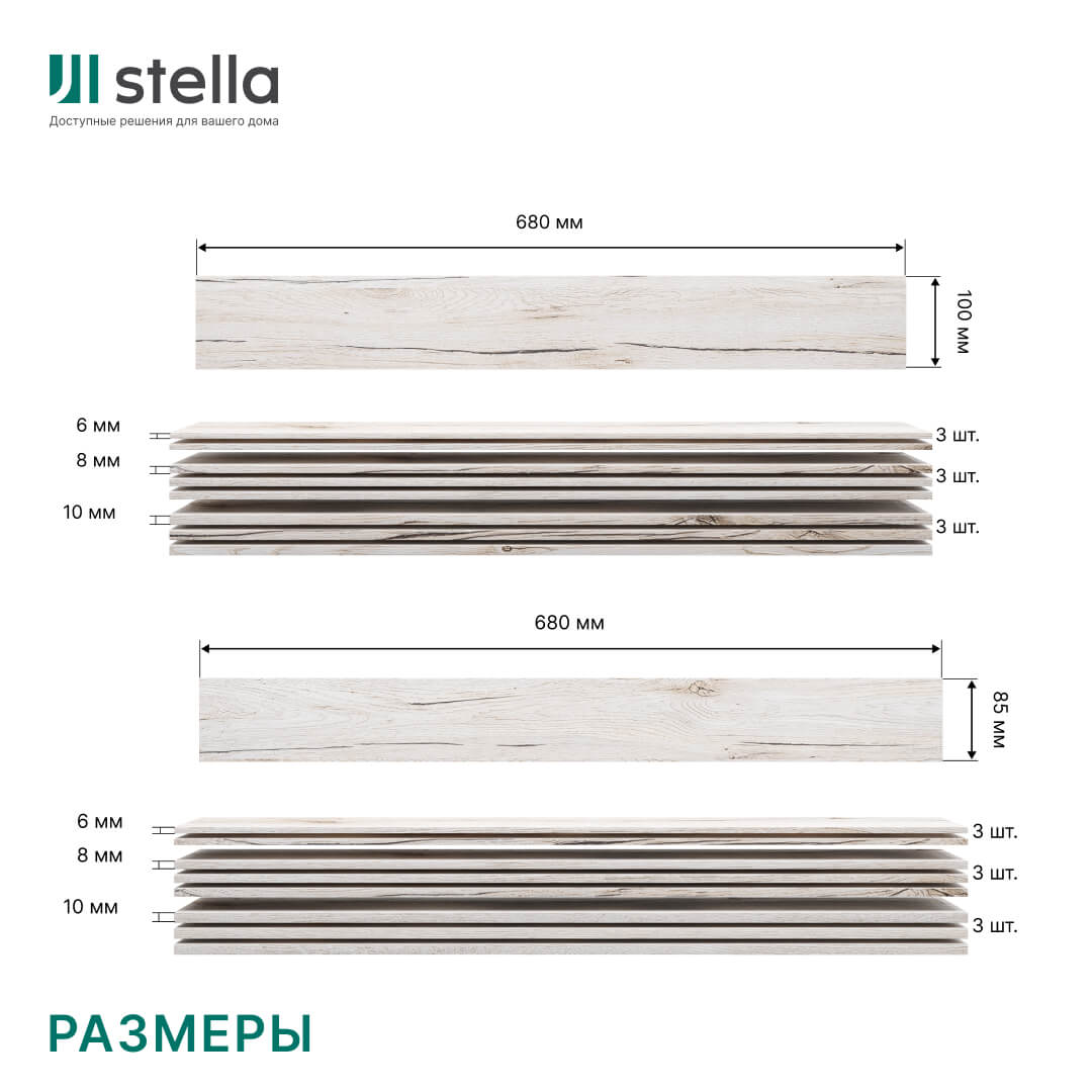 Панели 3D МДФ STELLA Санремо Белый (уп-1,13кв.м) Standart STSR-29 - Вид №3