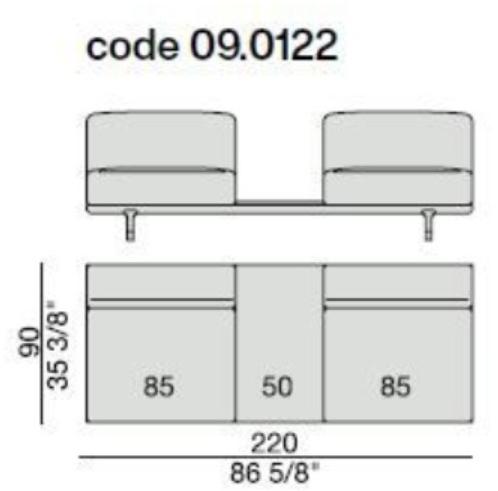 Porada Модульный тканевый диван с вещевым ящиком Eighteen sun-id-1365862 - Вид №5