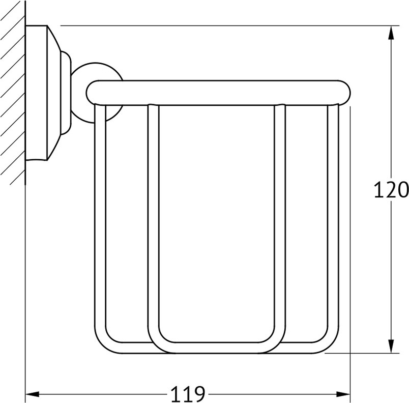 STI 623 Держатель для освежителя Treesseci 3SC Италия STILMAR ANTIQUE COPPER - Вид №1