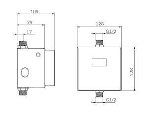 CUSEF7006 Сенсорная электронная система смыва для писсуара AM.PM Spirit 2.0