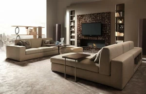 Caroti Модульный мягкий диван с журнальной полкой Concept Art.150 - theca