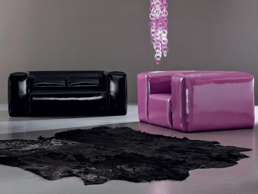 Modenese Gastone Кожаное кресло с подлокотниками Minimal baroque 42405 - Вид №2