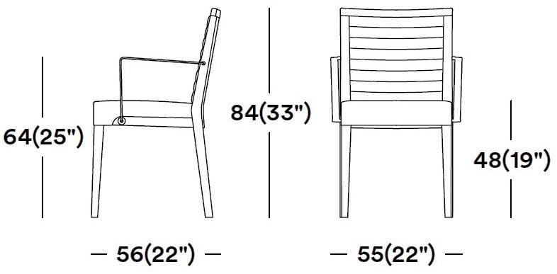 Tirolo Стул из ткани с подлокотниками Ginevra 031 sa, 031 sba - Вид №2