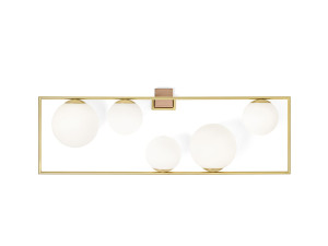 Стальной и стеклянный настенный светильник