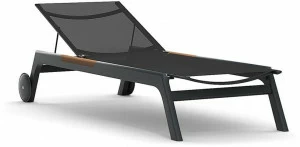 Atmosphera Откидной алюминиевый садовый шезлонг на колесиках Nevada Nv.lt