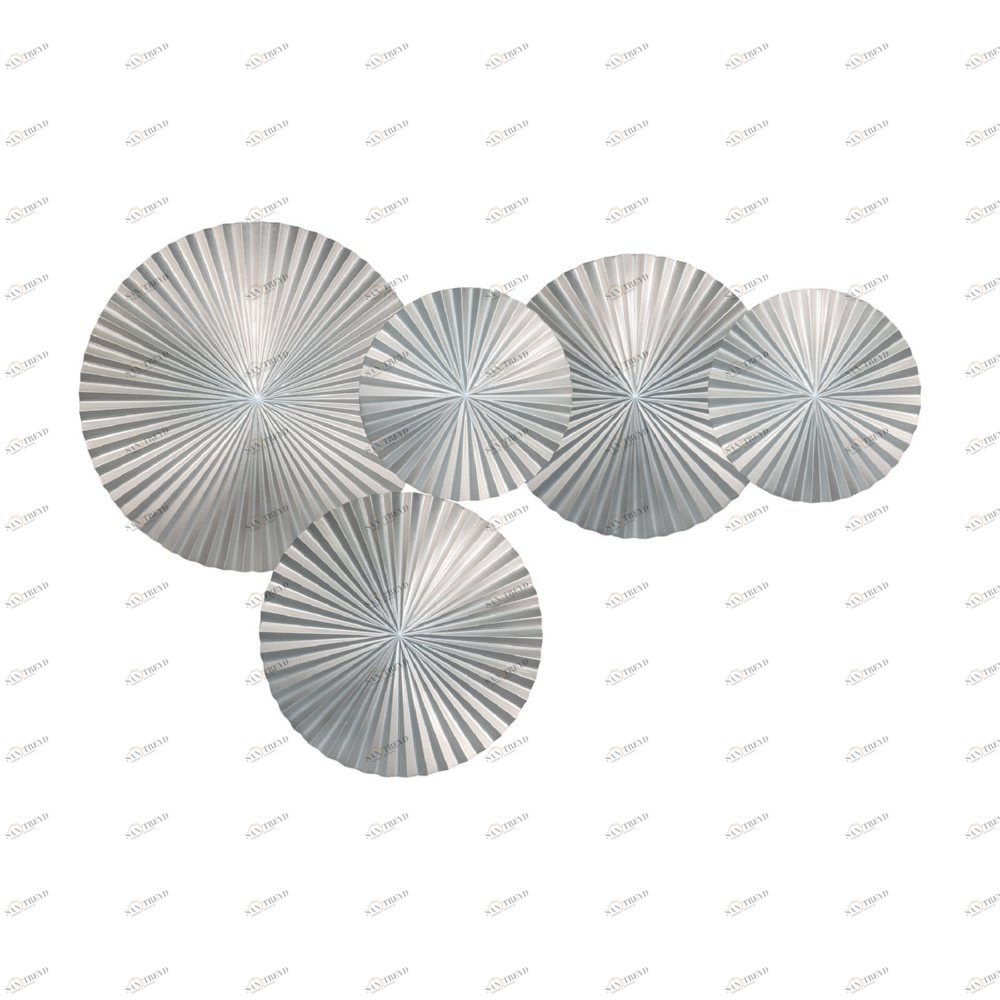 Панно декоративное настенное из дерева 130х85 см серебряное Silver-5 EVENHOME  00-3878819 Серебро 