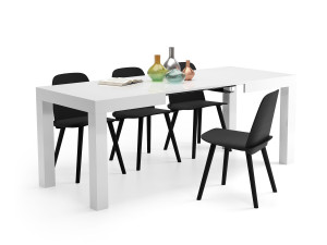 Выдвижной прямоугольный обеденный стол из меламиновой ткани