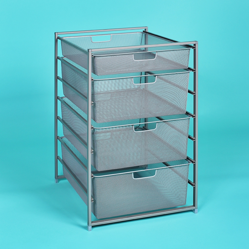 Корзина мелкосетчатая , 555x410x85 мм, серый LJPS0411 Public Steel Россия  - Вид №4