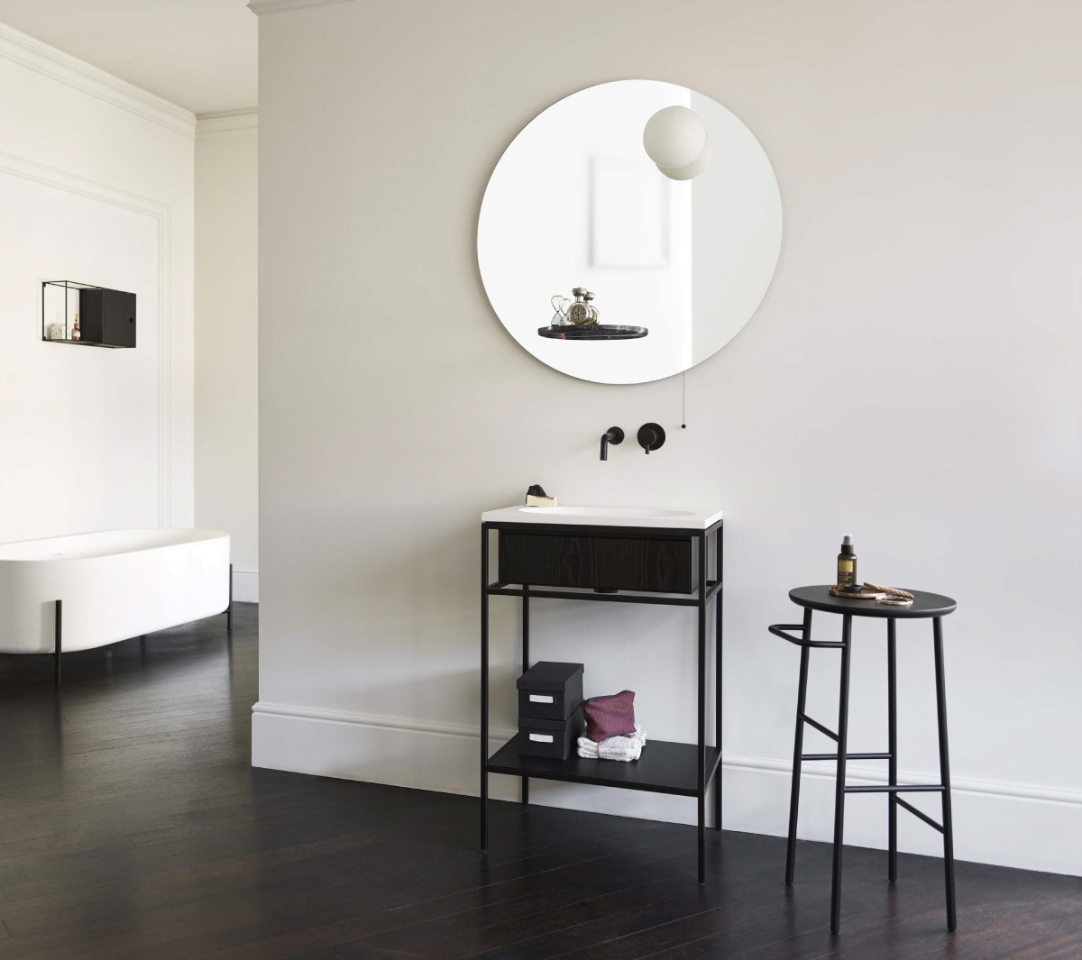 Ex.T Frame Умывальник с решеткой и тумбой comp-gl1-ss-cs - Вид №13