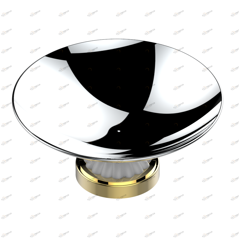 A8S-544GM Мыльница на подставке, диаметр : 150 мм Thg-paris Vogue с лазуритом Хром/золото A8S-544GM CAT.A