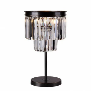 Настольная лампа дизайнерская Inlayafloor 31101/T NEWPORT ИНТЕРЬЕРНЫЕ 080941 Прозрачный;серебро