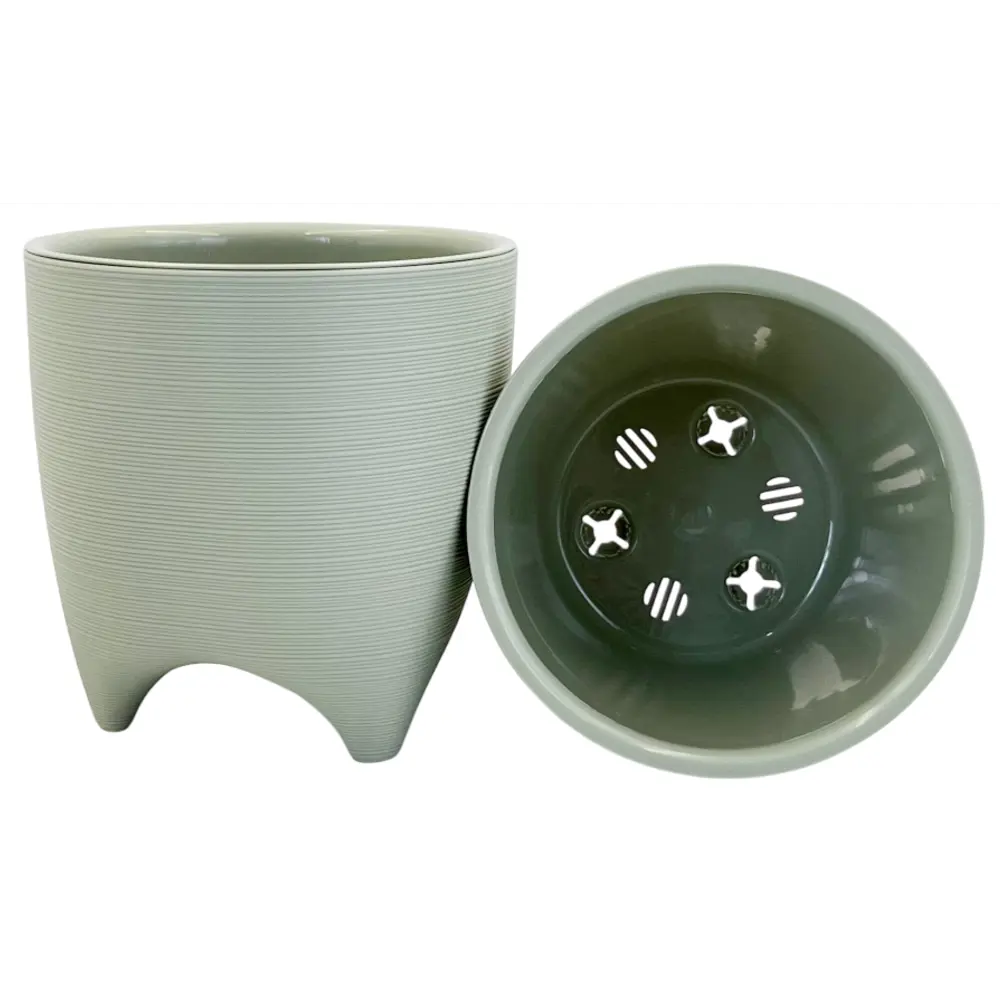 Кашпо Evergreen Design Декоста 16x16x17 см v2.25 л пластик шалфей 89453122 STLM-2199057 - Вид №1