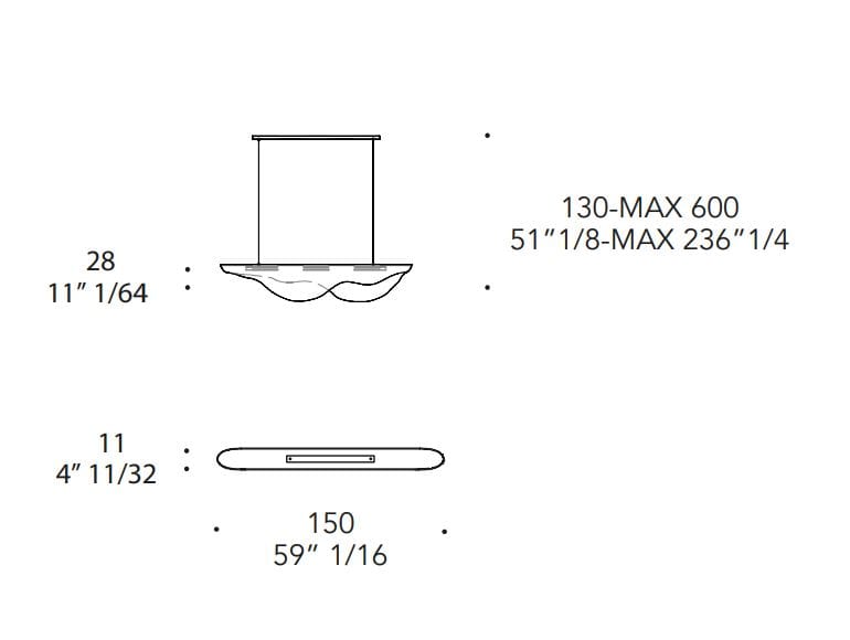 Изогнутый стеклянный светодиодный подвесной светильник REFLEX FUSION ARCH-00122901