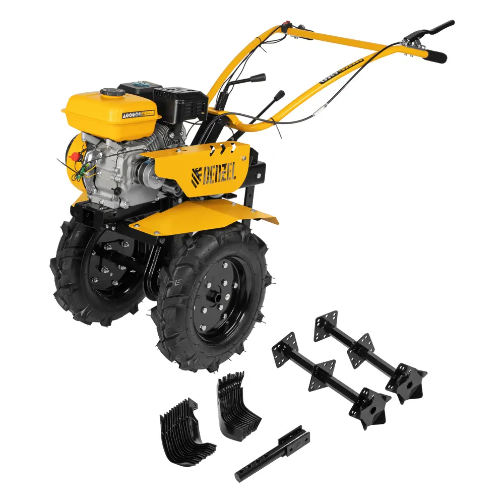 Мотоблок DENZEL DPT-270S с бензиновым двигателем 7 л.с. 89365317 STLM-1580281 - Вид №2