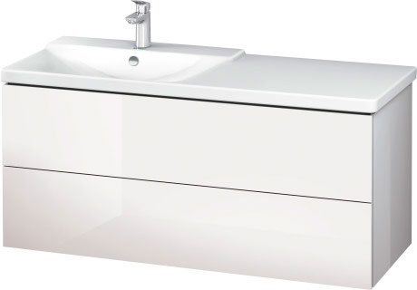 LC625400707 L-Cube Тумбочка подвесная Бетонно-серый матовый декор Duravit - Вид №2