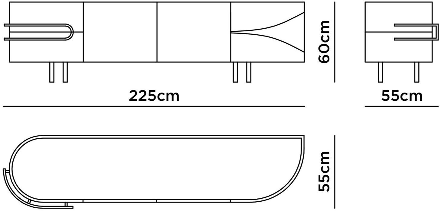 Greenapple Тумба под телевизор / сервант Perfect raw G702419  - Вид №8