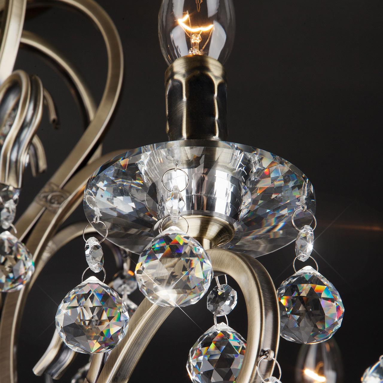 Потолочная люстра Eurosvet 12505/8 античная бронза Strotskis EUROSVET ДИЗАЙНЕРСКИЕ 182464 Бронза  - Вид №1