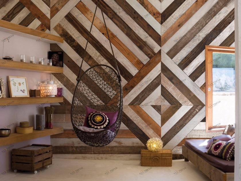 Inkiostro Bianco Панорамные обои с геометрическим эффектом дерева Collection 2014 sun-id-1420691