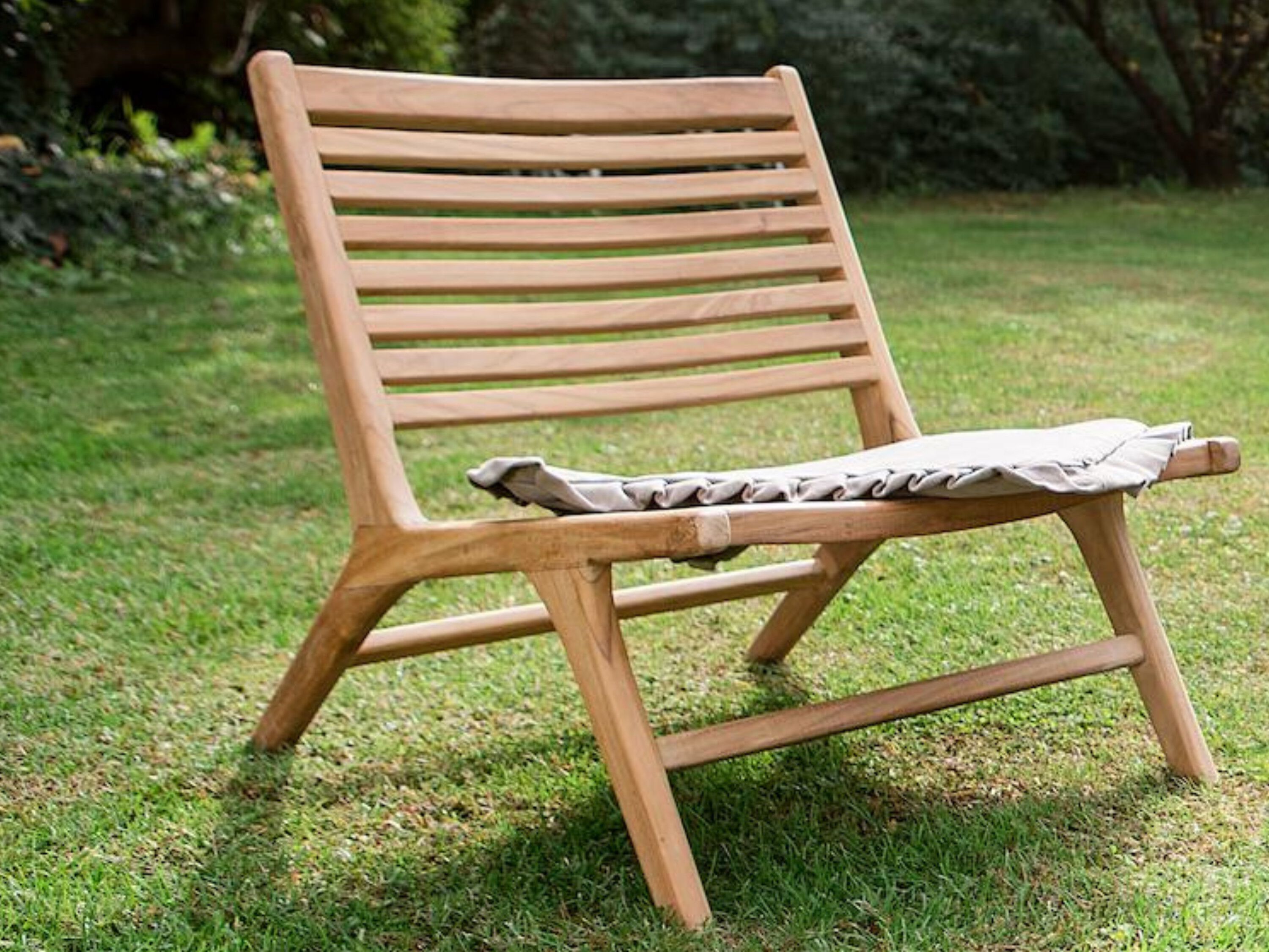 Стул для сада из тикового дерева cbdesign Vienna Relax ARCH-00089607 - Вид №1