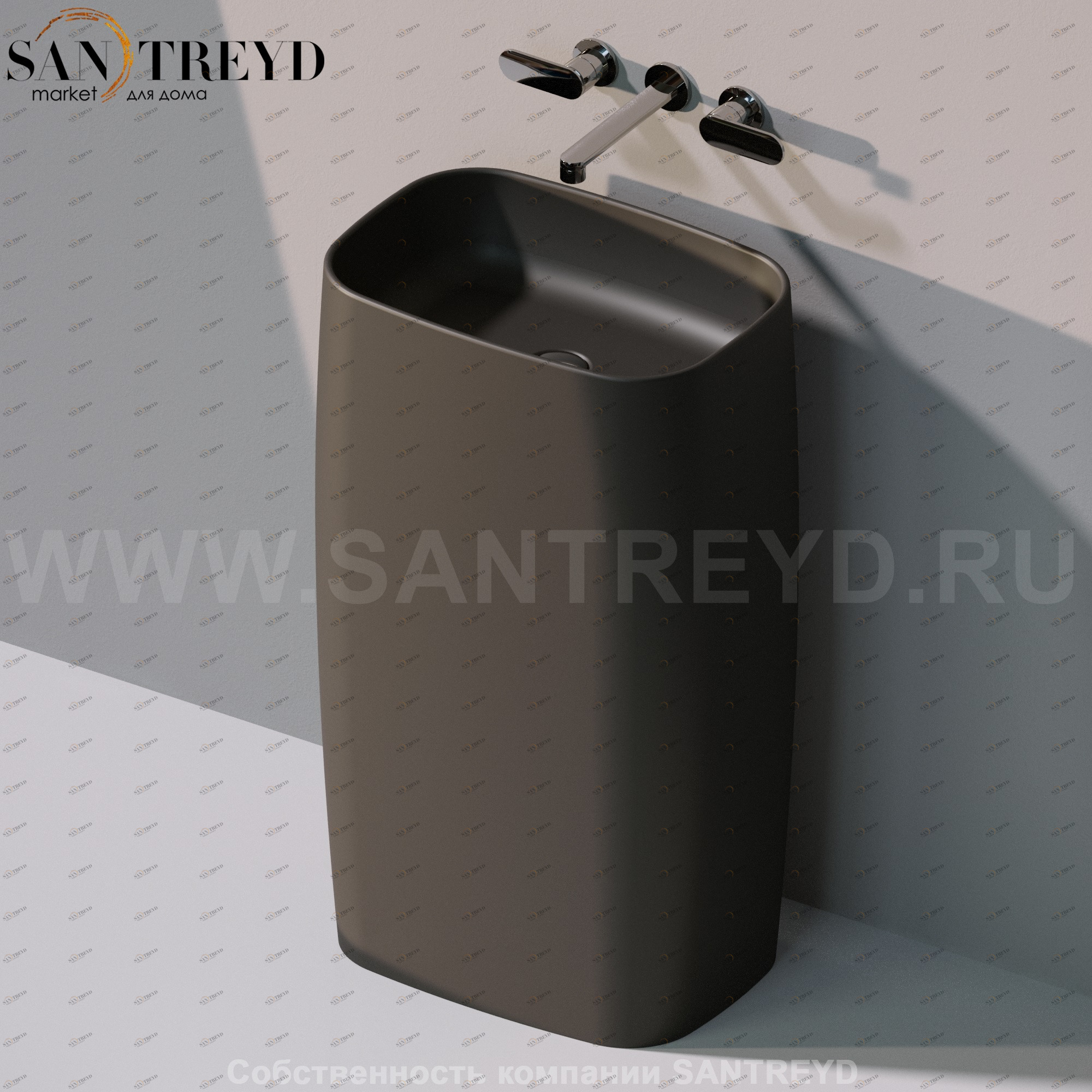 FG52P7006 Напольная раковина стоящая прямоугольная Ceramica Flaminia Flag