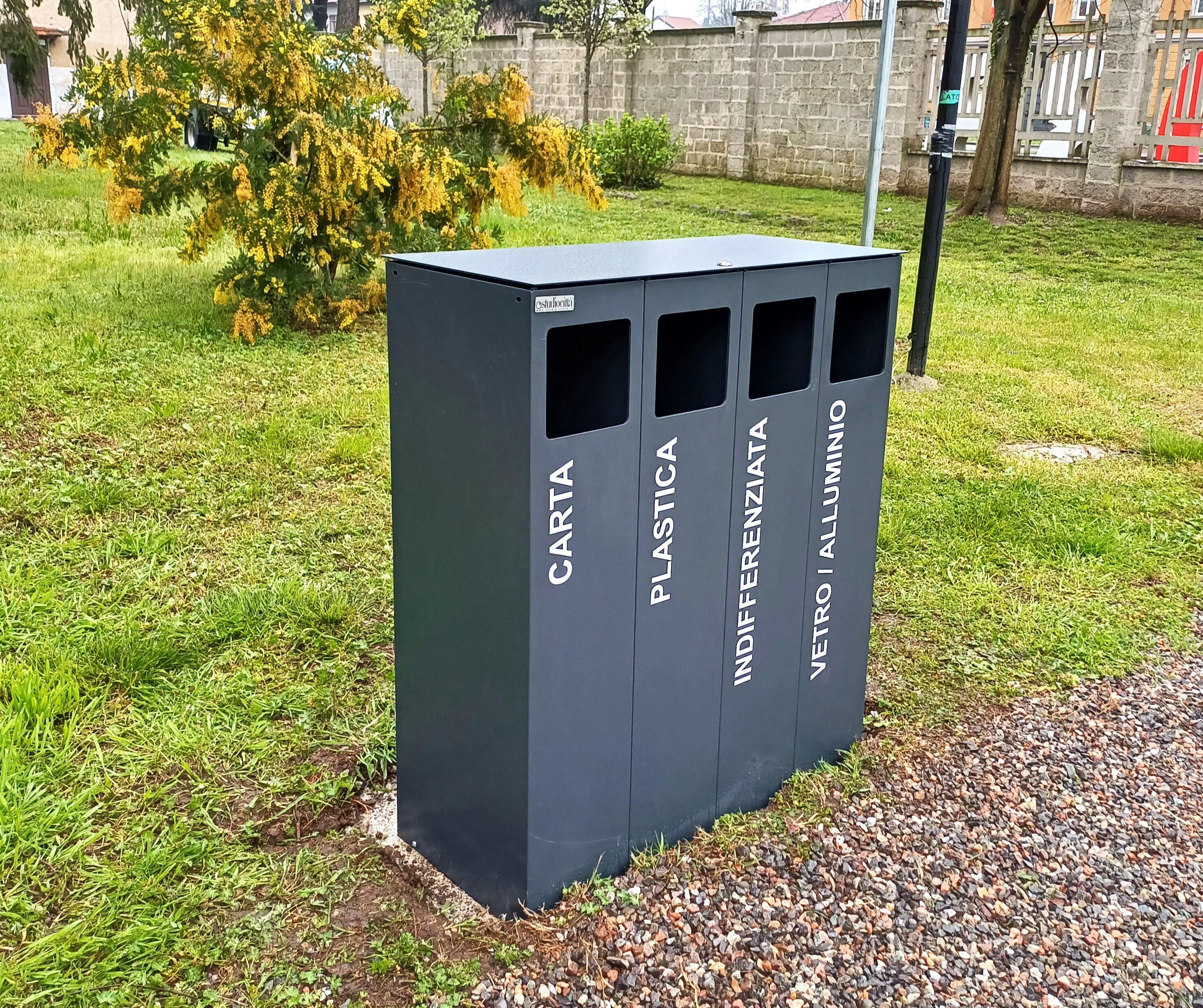 Стальная корзина для мусора для утилизации отходов Studio Città ECO BIN CITY ARCH-00042272 - Вид №1