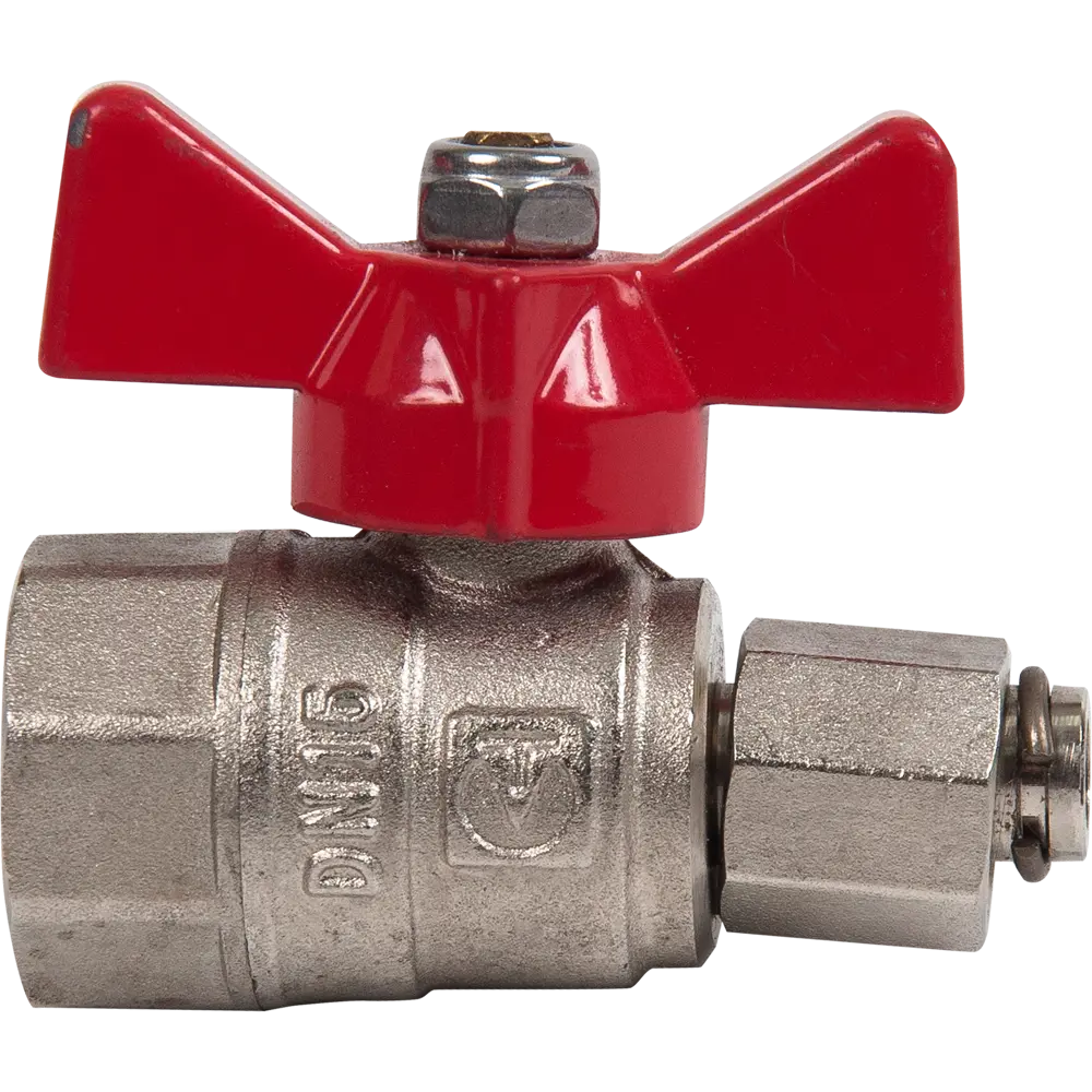 Шаровой кран Valtec для манометра 1/2"×1/4" с внутренней резьбой 82491096 STLM-0028445 - Вид №1