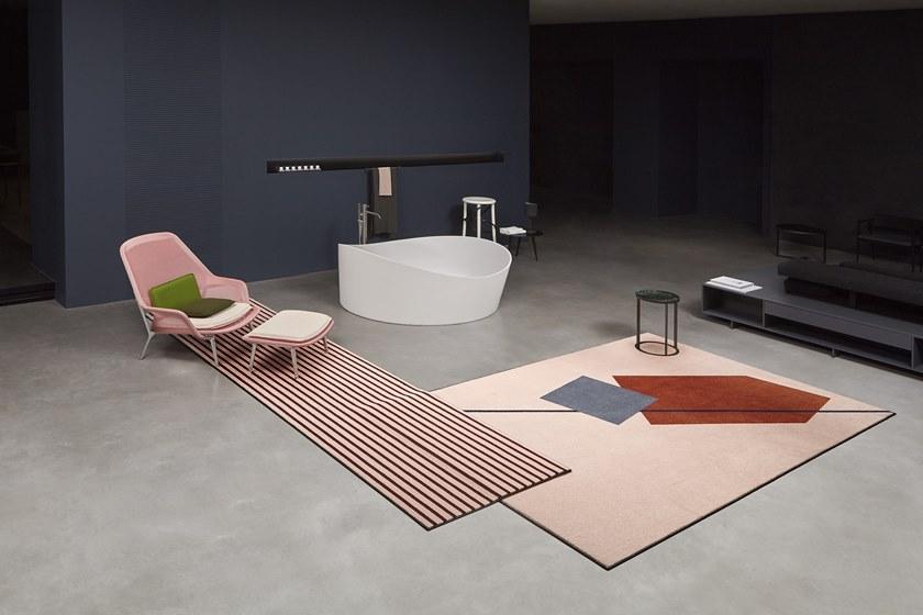 Antonio Lupi Design Коврик для ванной в полоску прямоугольной формы Geometrie volanti Antoniolupi sun-id-1509990 - Вид №6