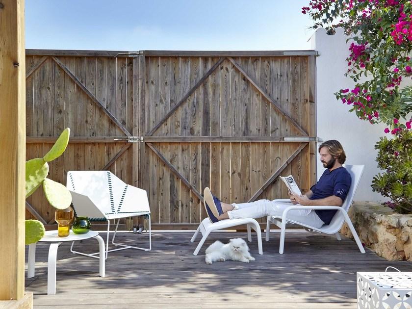 GANDIABLASCO Садовое кресло из batyline® с подлокотниками с высокой спинкой Stack sun-id-1387505 - Вид №3