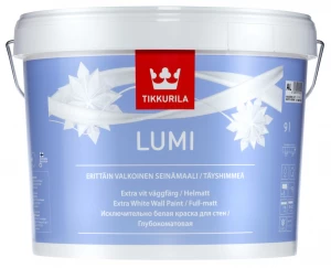 Краска Tikkurila Lumi / Тиккурила Луми для стен снежнобелая 9л