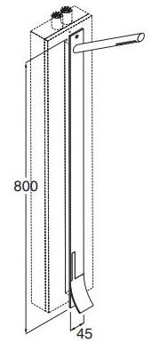 Boffi Настенная душевая стойка из нержавеющей стали Cut sun-id-1480167 - Вид №1