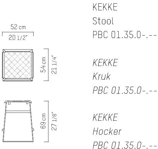 Piet Boon Табурет-санки с подставкой для ног Kekke living Pbc 01.35.0 - Вид №2