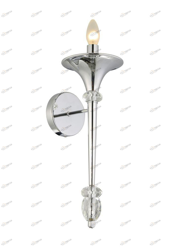 Бра Crystal Lux Miracle AP1 Chrome CRYSTAL LUX ФАКЕЛ 109929 Хром 
