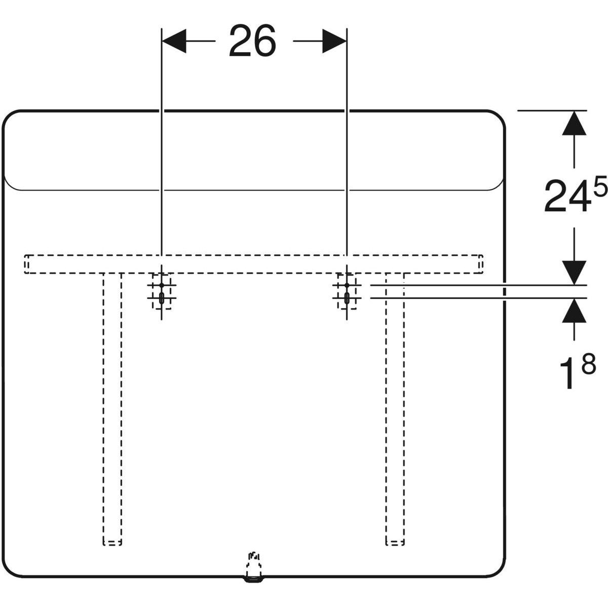 Зеркало со встроенным настенным освещением для ванной комнаты Geberit Option ARCH-00060536 - Вид №10