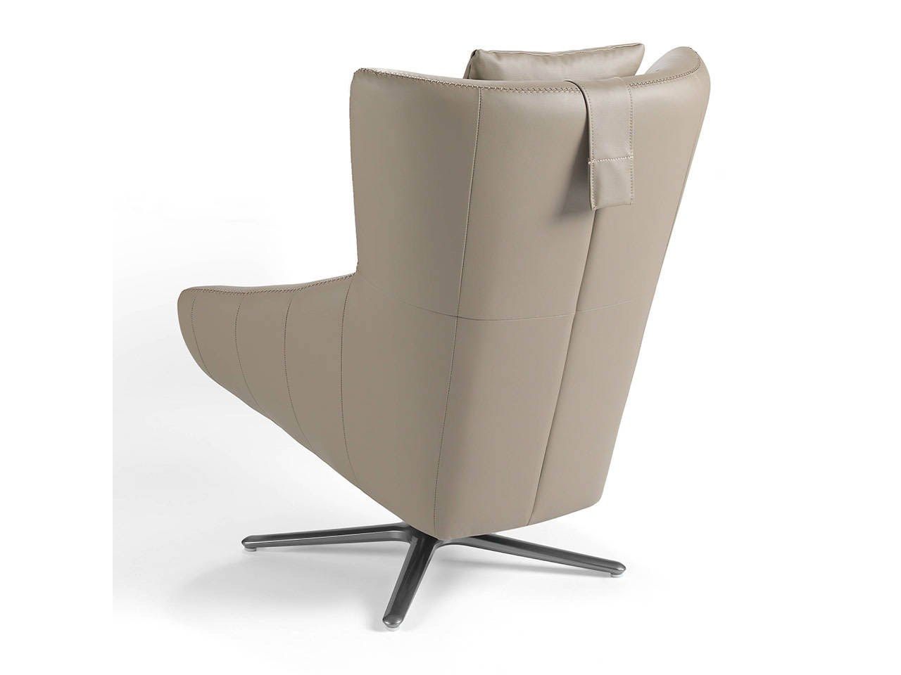 Спицевое вращающееся кресло из искусственной кожи с подлокотниками Angel Cerda Nature Life ARCH-00031513 - Вид №3