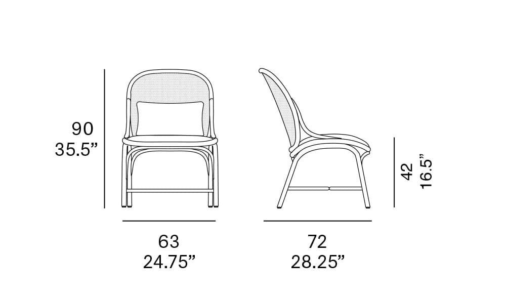 Ротанг и плетеное кресло EXPORMIM рамки ARCH-00150688 - Вид №3