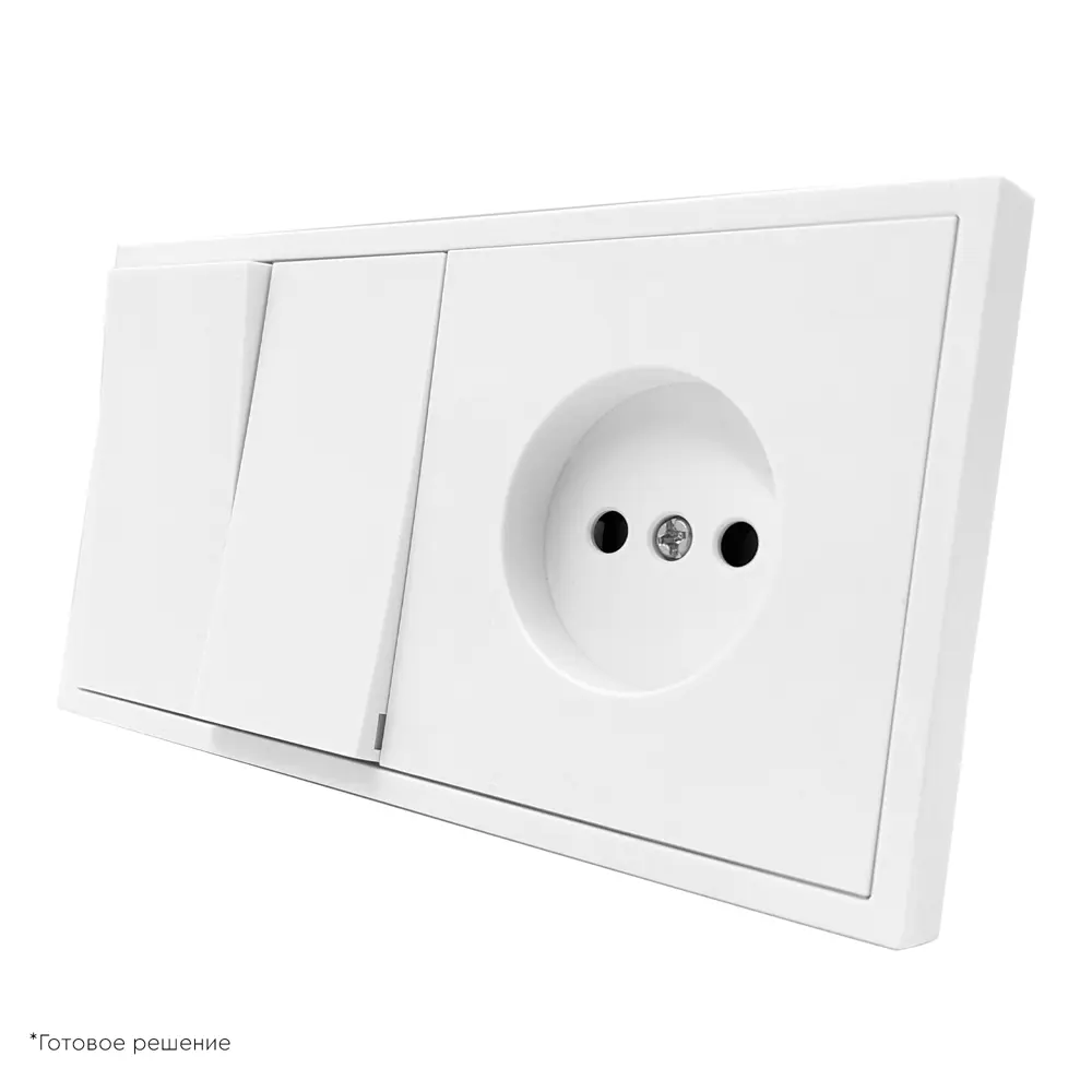 Рамка для розеток MIRKL Grace 3 поста белая 89393861 STLM-1329775 - Вид №4