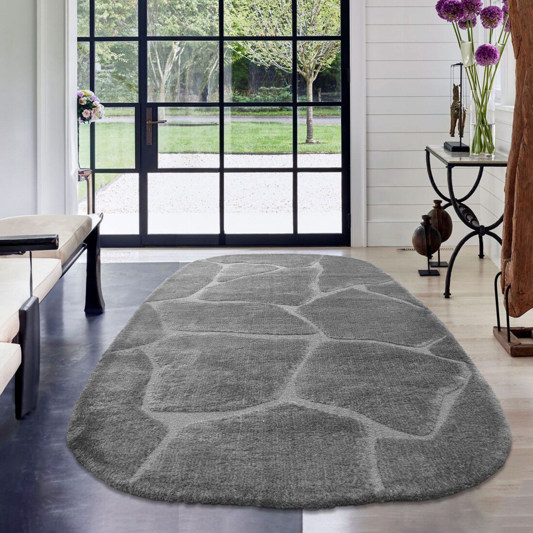 Овальный узор сплошной цвет ковер Ademi Essential ARCH-00096044 - Вид №6