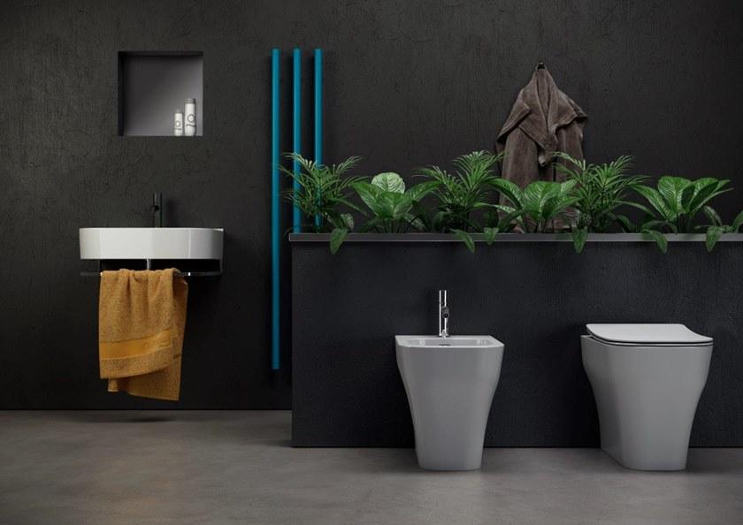 Syn1103r01 Приставной унитаз напольный Белый Olympia Ceramica Synthesis eco Италия - Вид №1